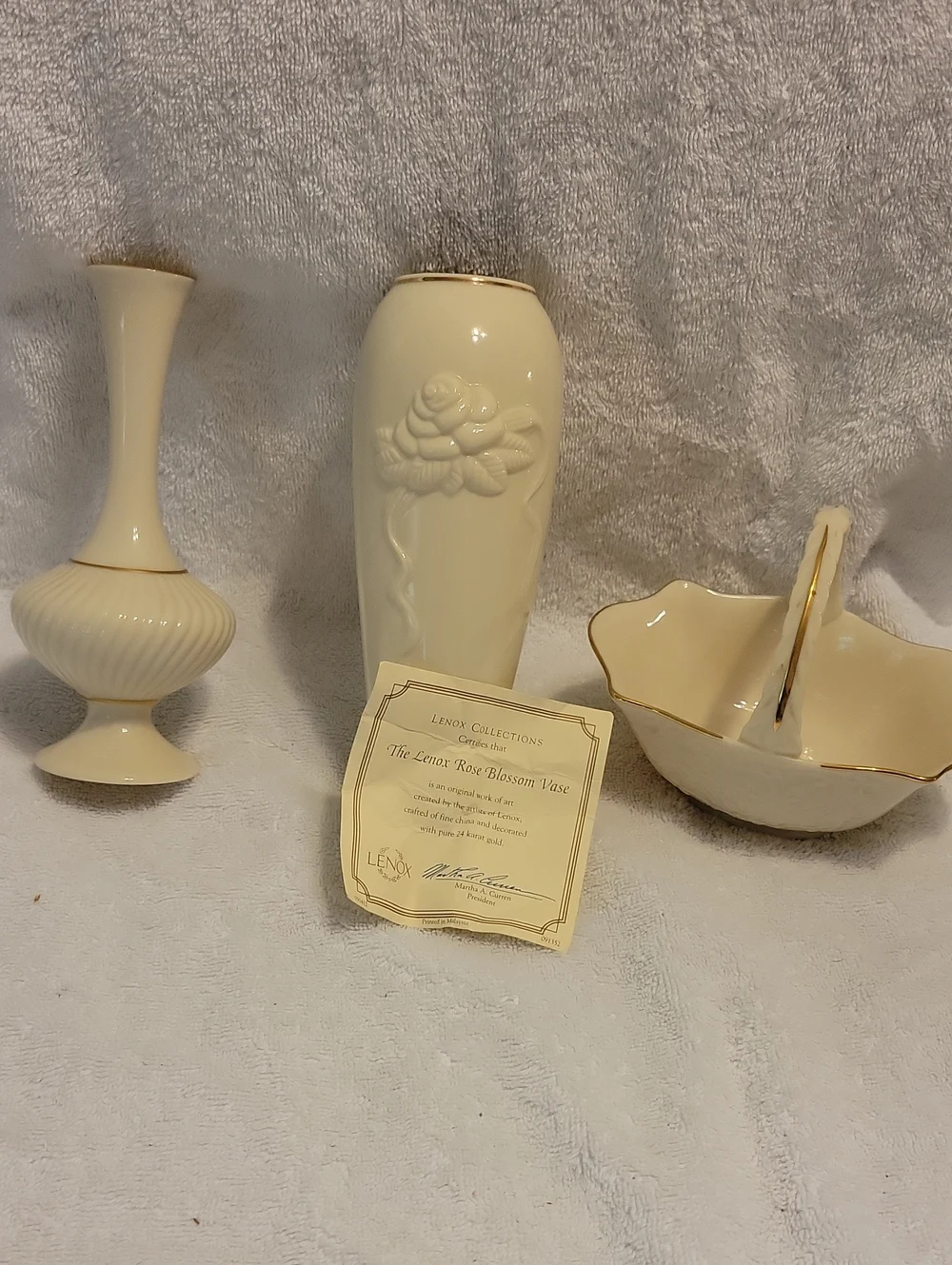 Lenox Vases And Candy Dish